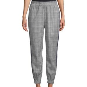Lea & Viola Plaid Casual Jogger Trouser Pants